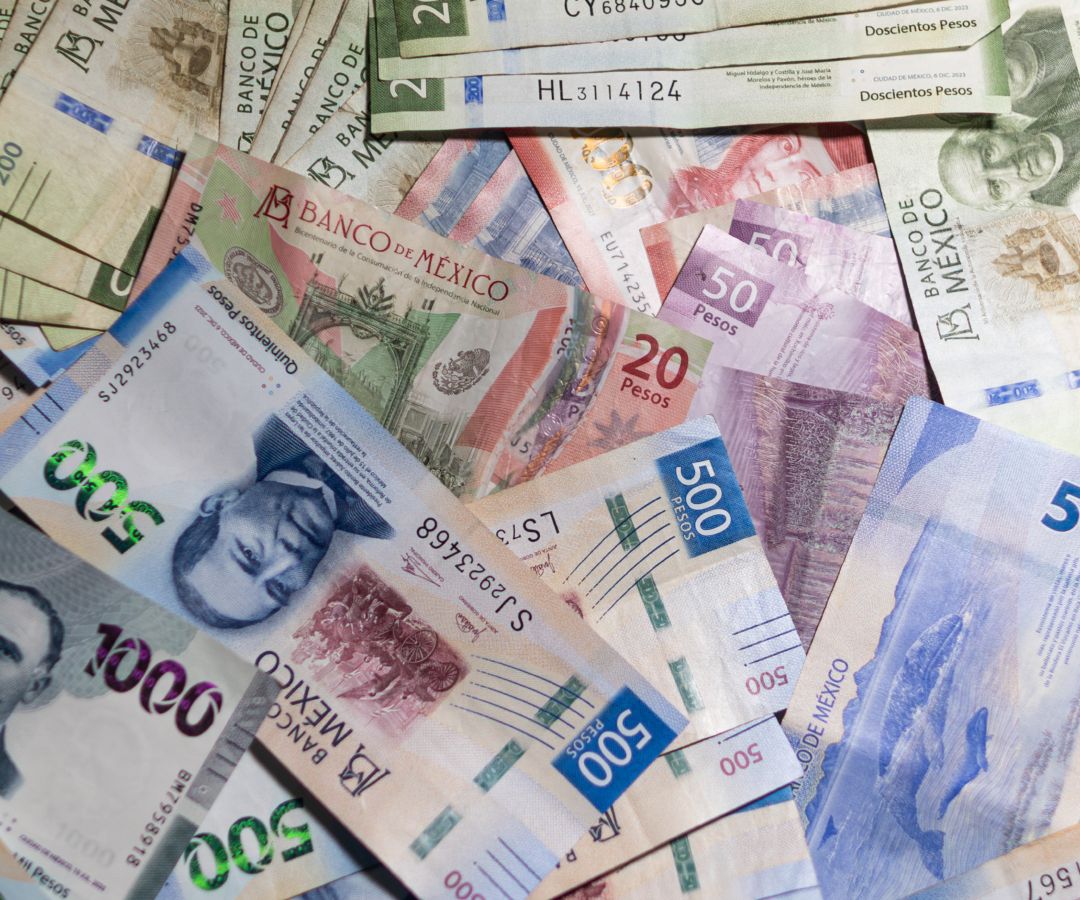 Billetes mexicanos de diferentes denominaciones. Foto: N+